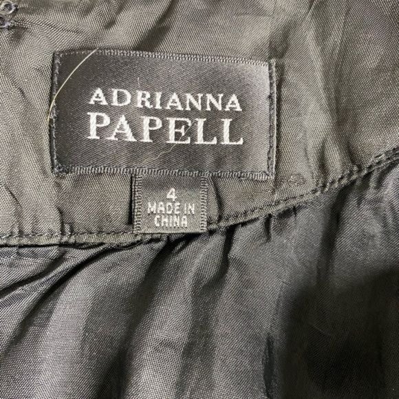 Adrianna Papell Black Crepe Dress - Picture 4 of 5